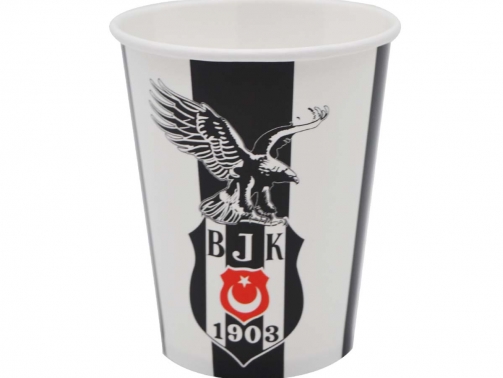 Beşiktaş-Baskılı-8li-Karton-Bardak